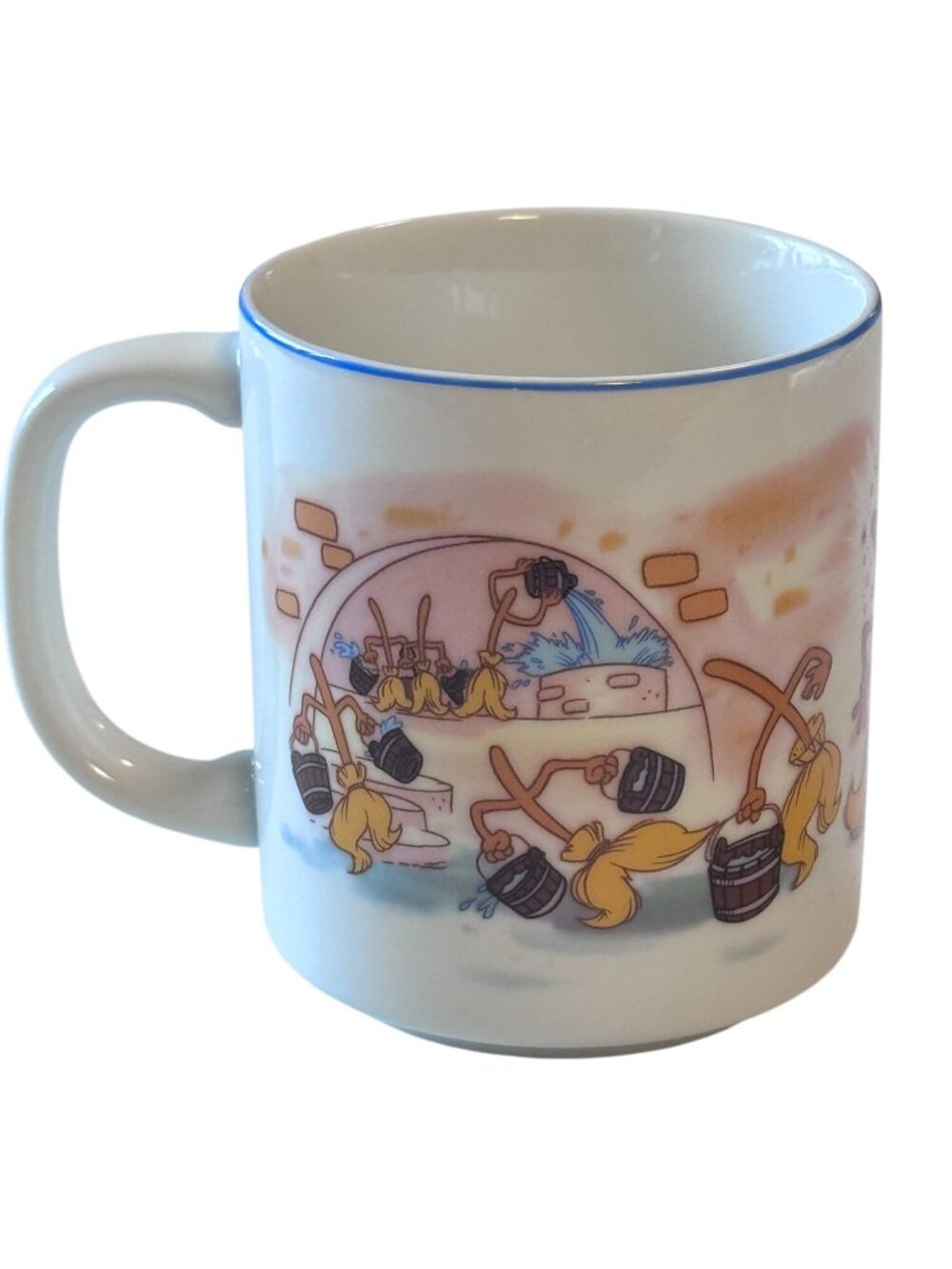 Vintage Disneyland Walt Disney World Sorcerer Mickey Fantasia Mug Japan - Picture 3 of 8